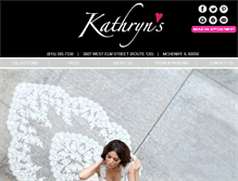 Tablet Screenshot of kathryns-bridal.com